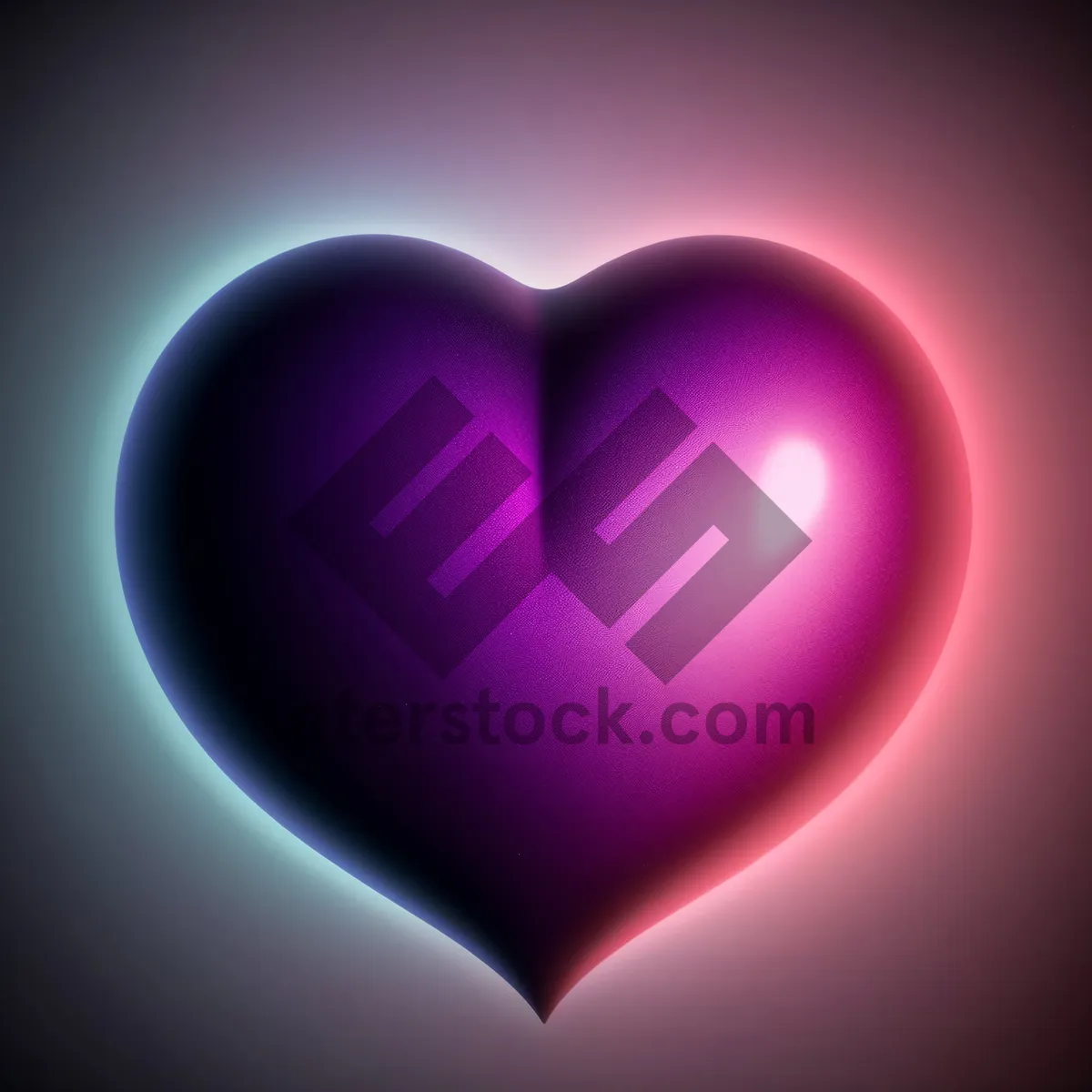 Picture of Shiny Glass Heart Button: A Symbol of Love and Design