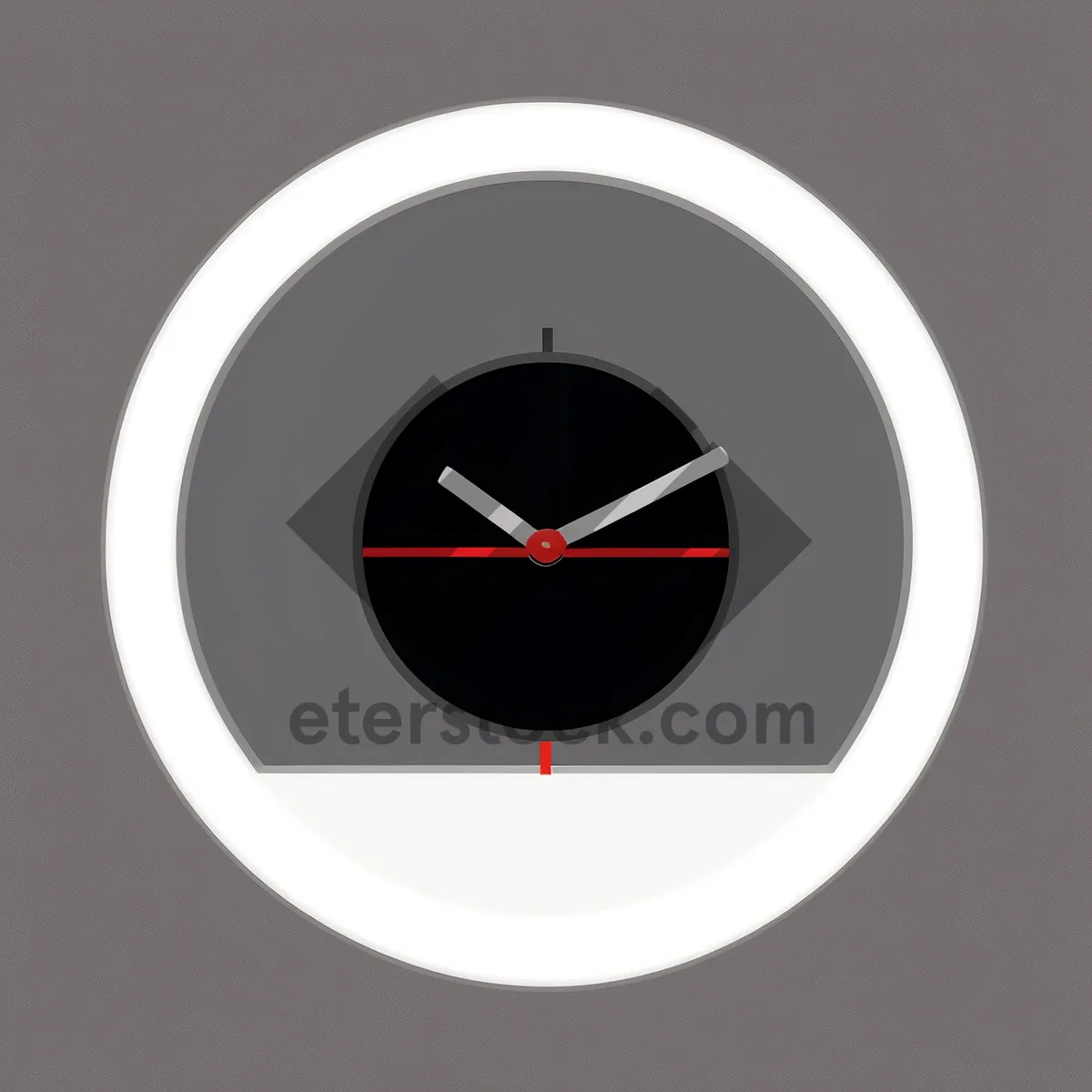 Picture of Analog Clock with Minute and Hour Hands