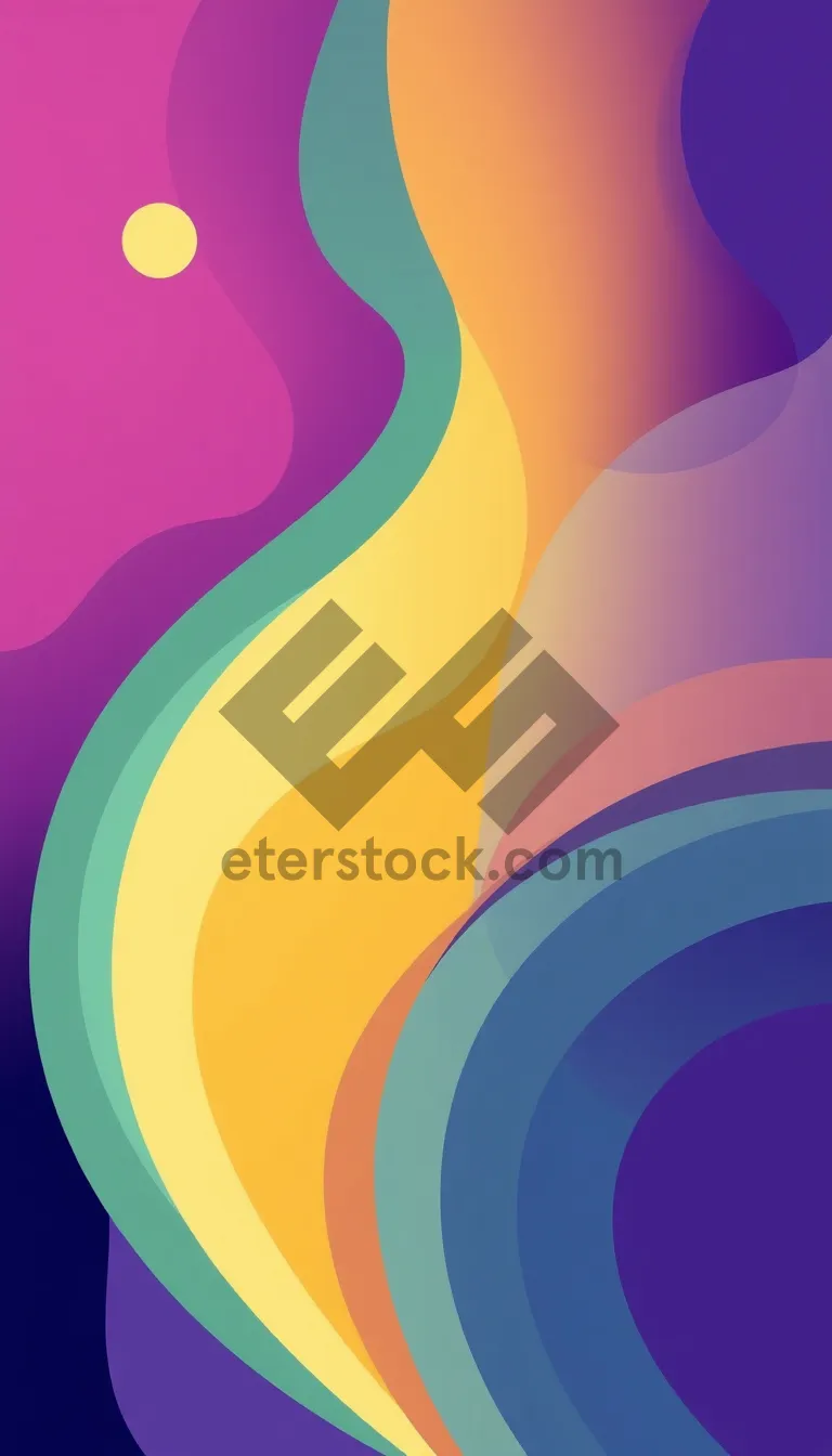 Picture of Modern geometric gradient color palette wallpaper design