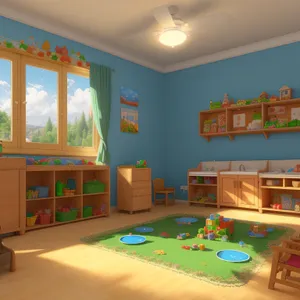 Modern Luxury Living Room with Wood Furniture