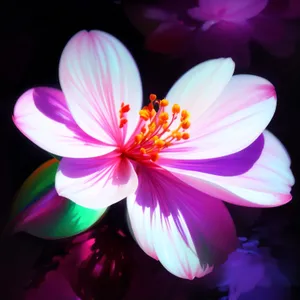 Vibrant Blooming Lotus with Purple Petals