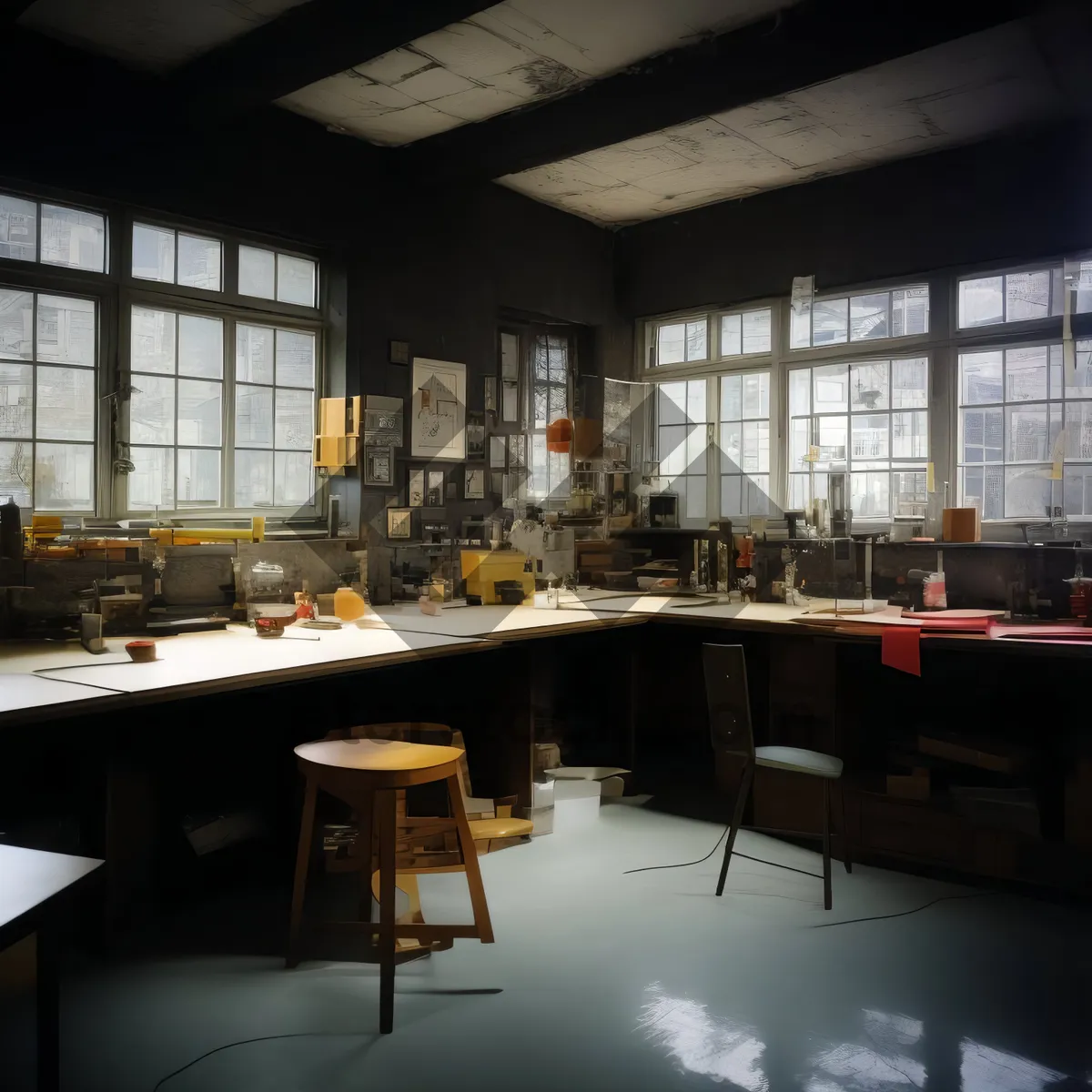 Picture of Modern restaurant interior design with luxury furniture and wood decor.