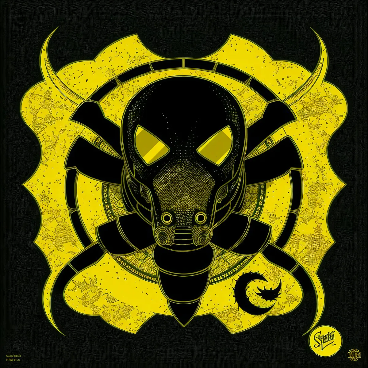 Picture of Grunge Pirate Symbol Graphic Design Element