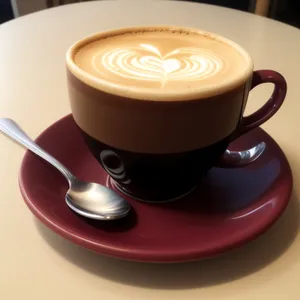 Coffee Delight: Gourmet Cappuccino in a Saucer