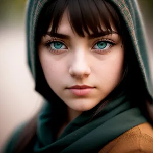 Smashing Beauty: Attractive Brunette Model with a Charming Smile
