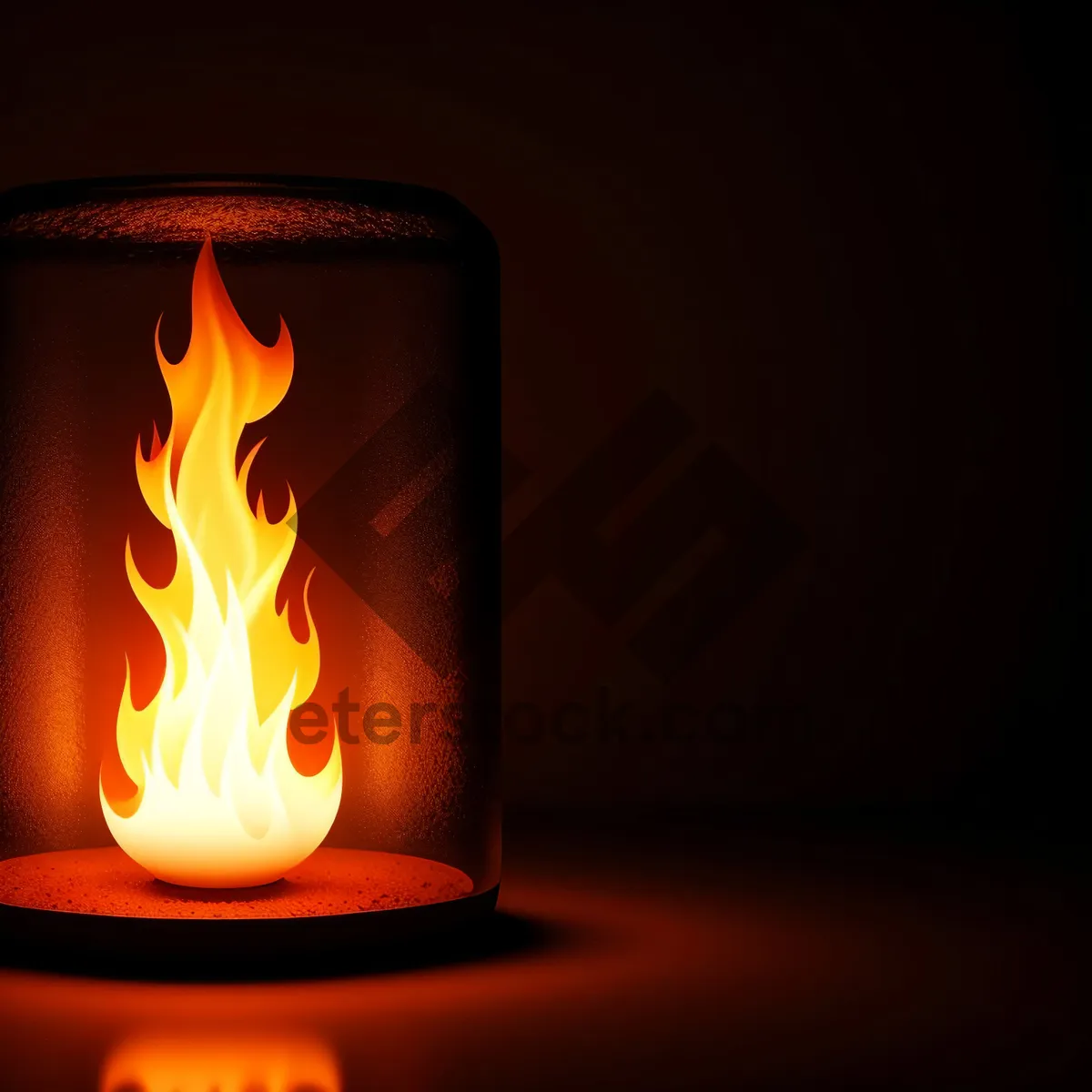 Picture of Flaming Hearth: Warm Glow in the Dark