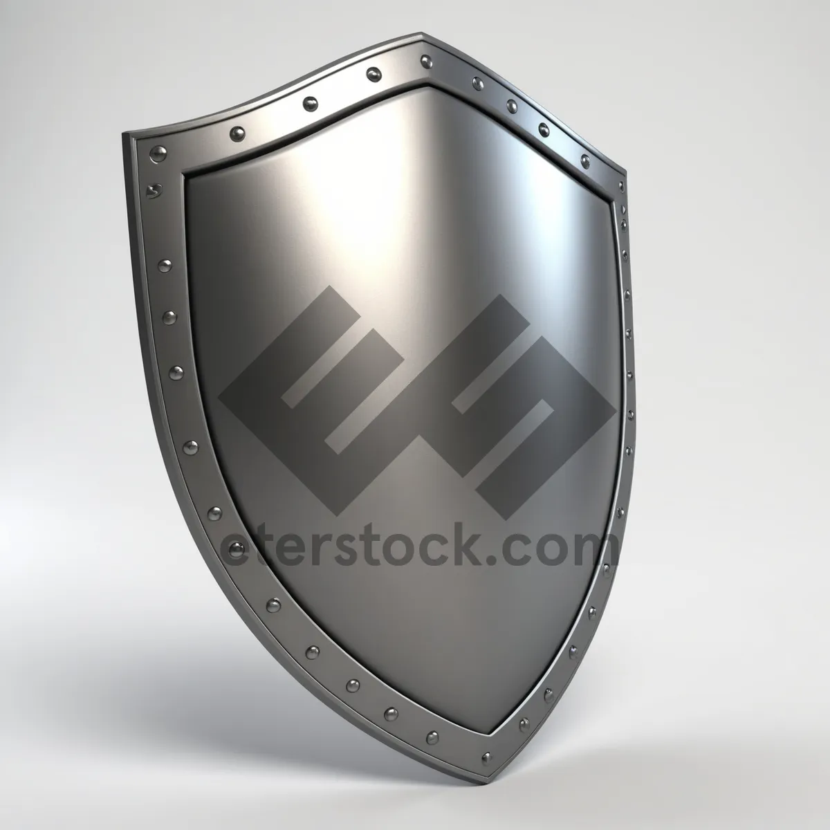 Picture of Shiny glass shield emblem symbol design