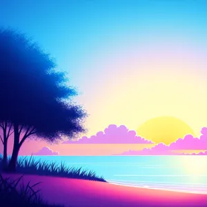 Summer Sky: Bright Sunlight and Colorful Clouds