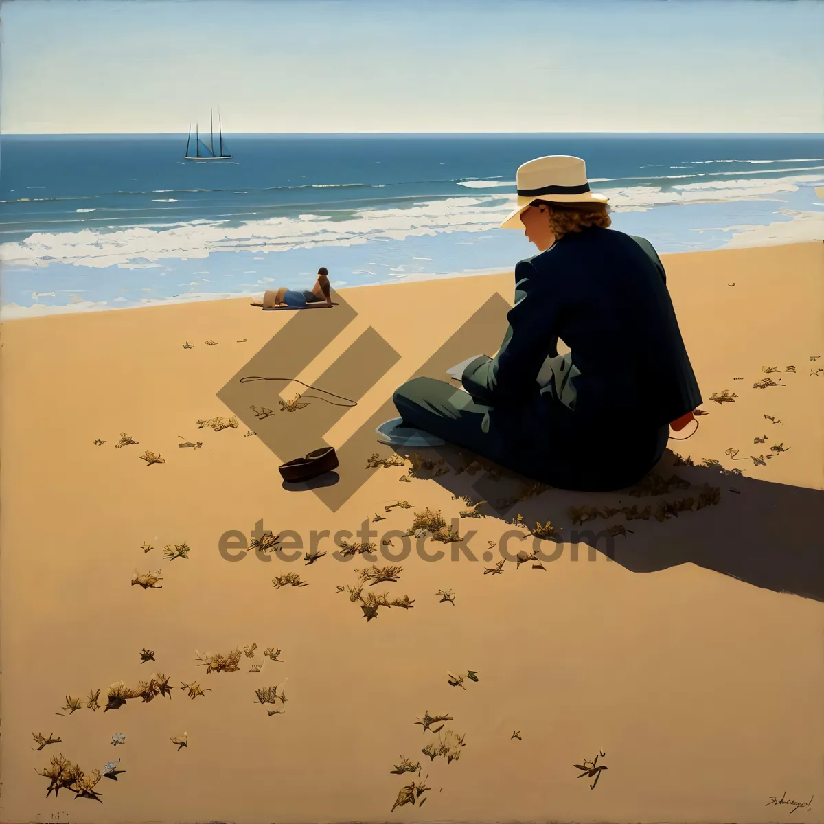 Picture of Sandy Beach Bliss: A Serene Tropical Getaway
