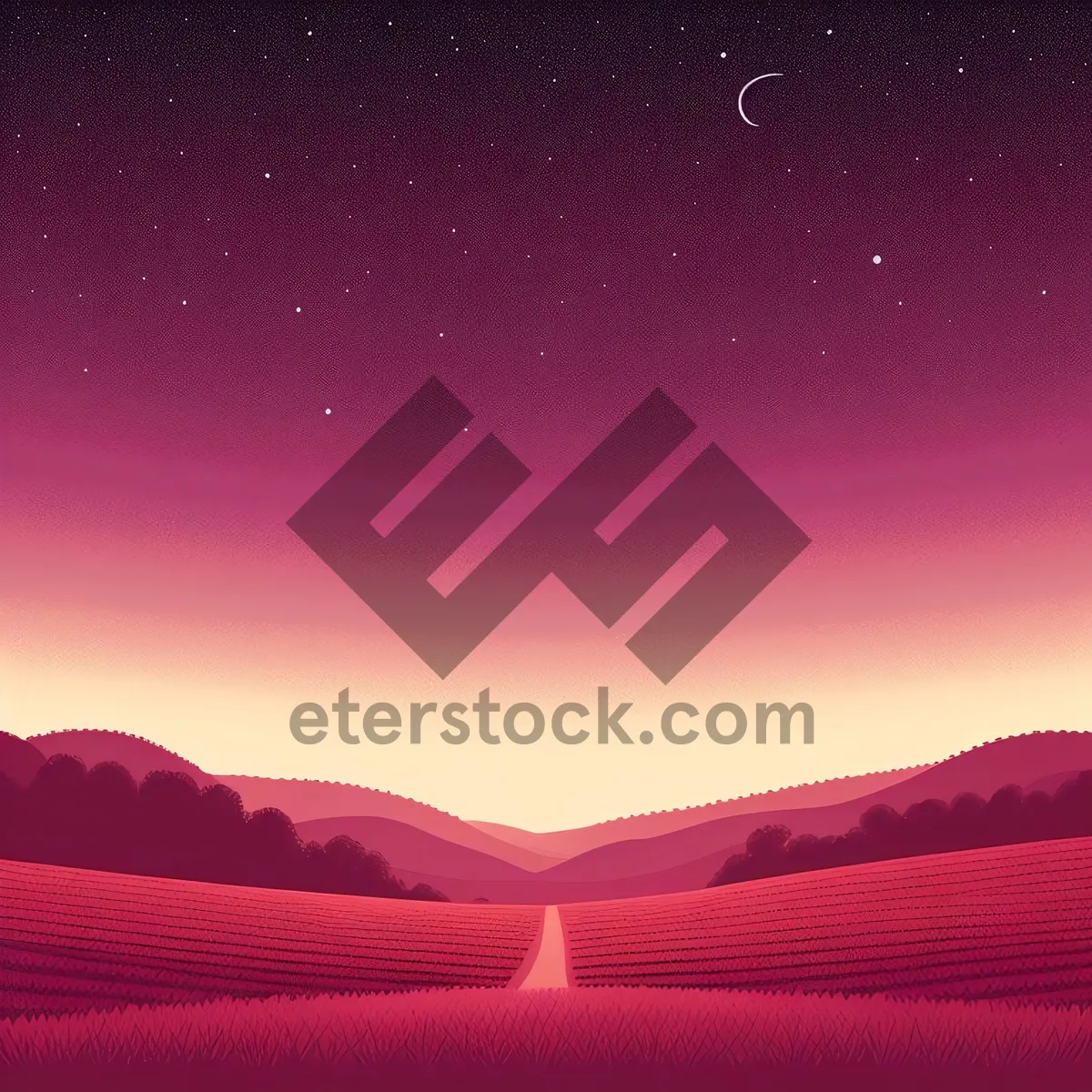 Picture of Sunset Over Highland Mountains