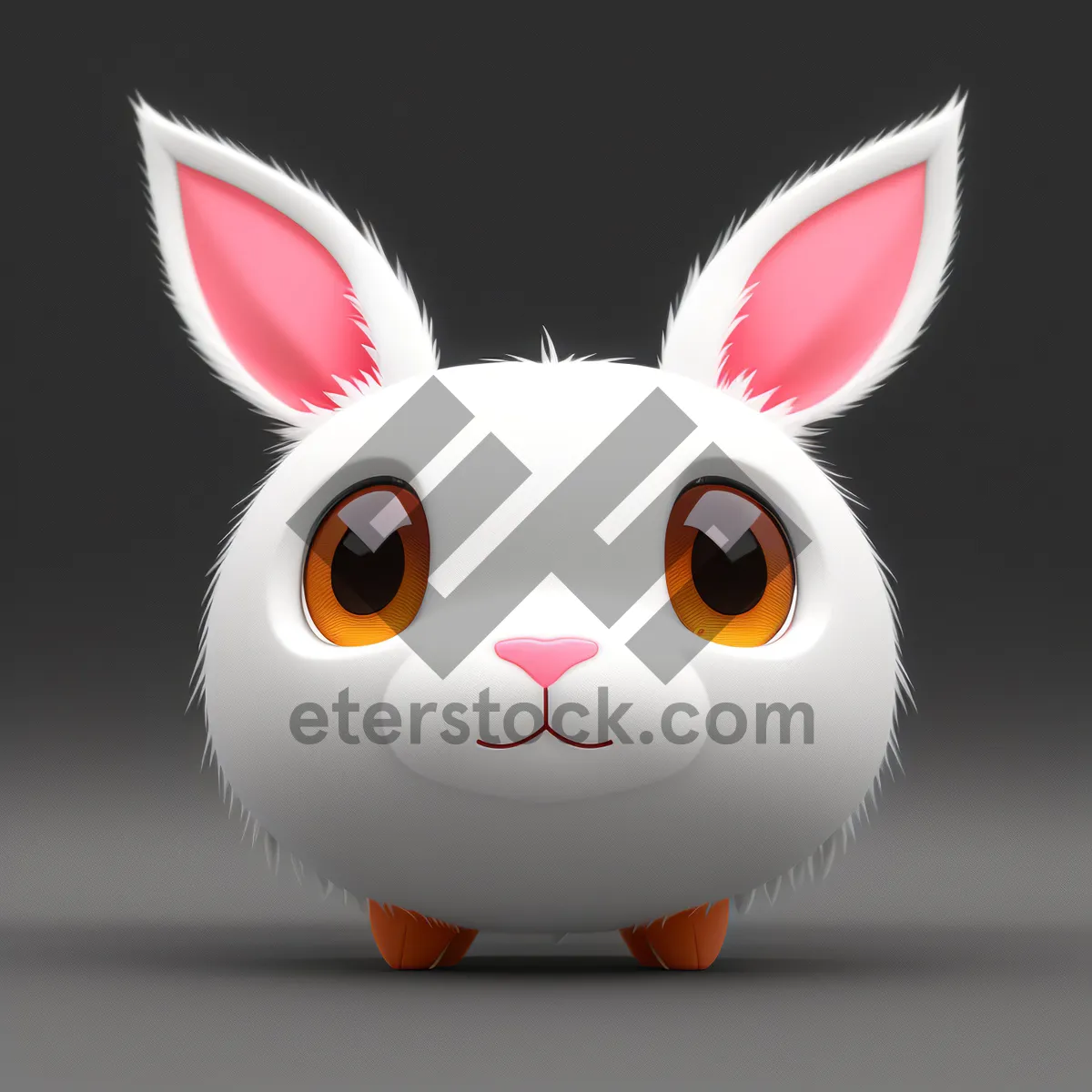 Picture of Piggy Bank Bunny: Cartoon Savings for Wealthy Investments