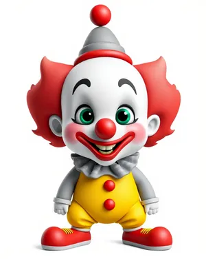 Happy baby hen cartoon clip art character