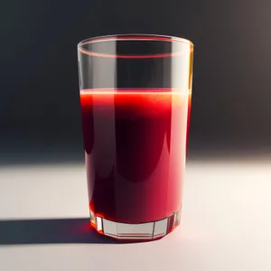 Refreshing Vodka Cocktail in Transparent Glass