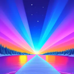 Fantasy Light: Colorful Fractal Fantasy Art Wallpaper