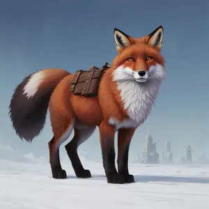 Furry Feline Fox with Adorable Whiskers