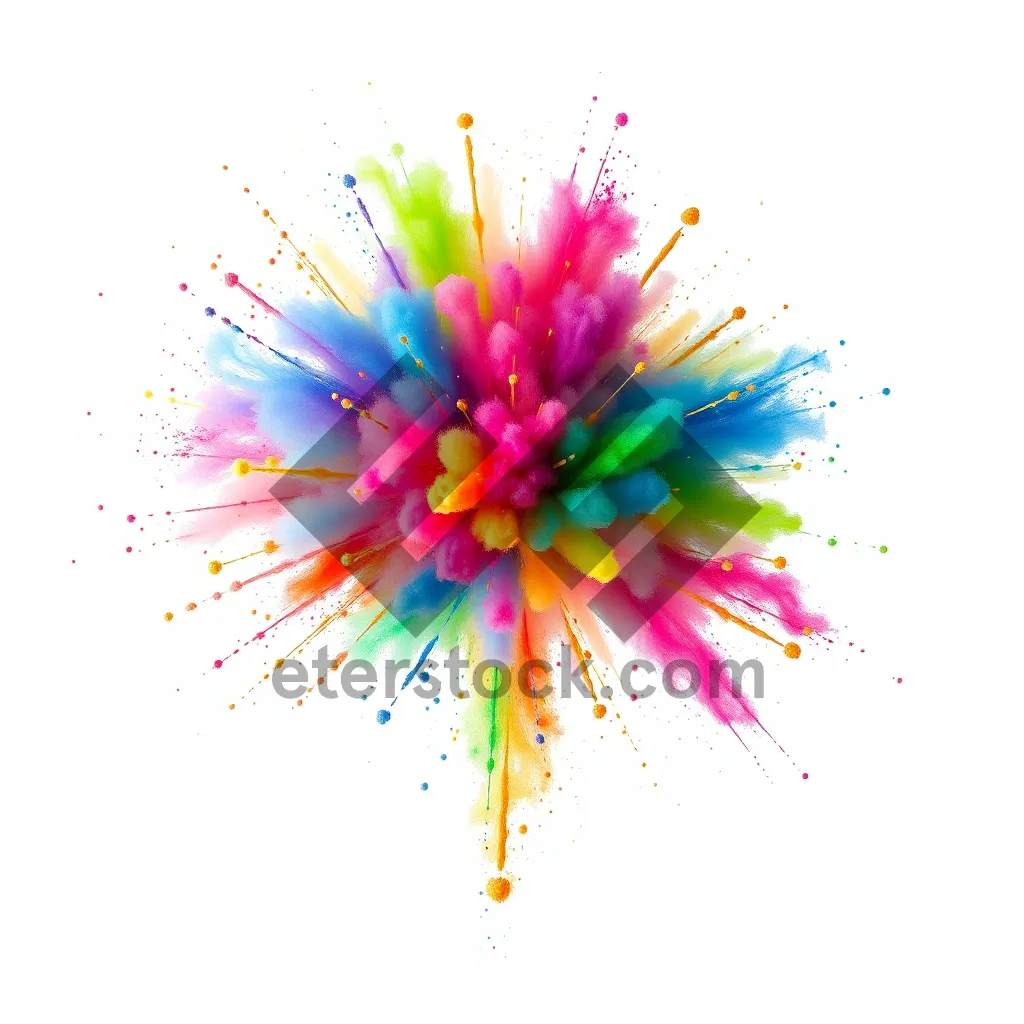 Picture of Colorful Floral Design Element for Summer Decoration