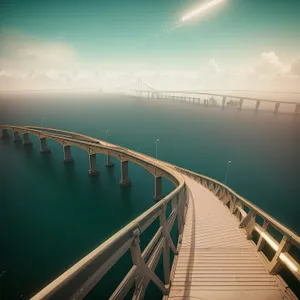 Tranquil Tropical Sunset on Scenic Pier