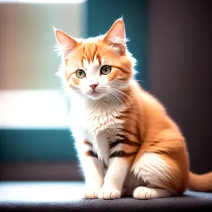 Curious Kitty with Adorable Eyes