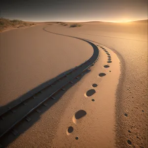 Dune Highway: Journey Through Scenic Desert Landscape