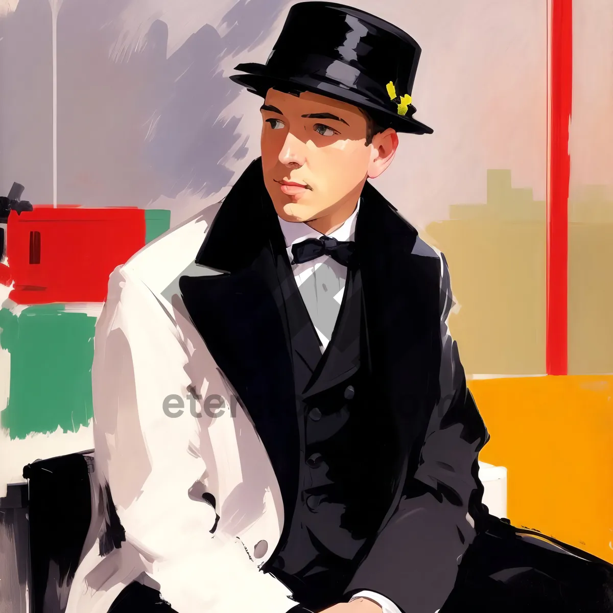 Picture of Successful business executive wearing suit and smiling