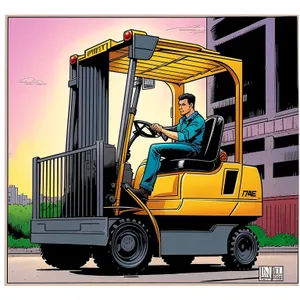 Transportation Logistics: Heavy-duty Forklift in Action