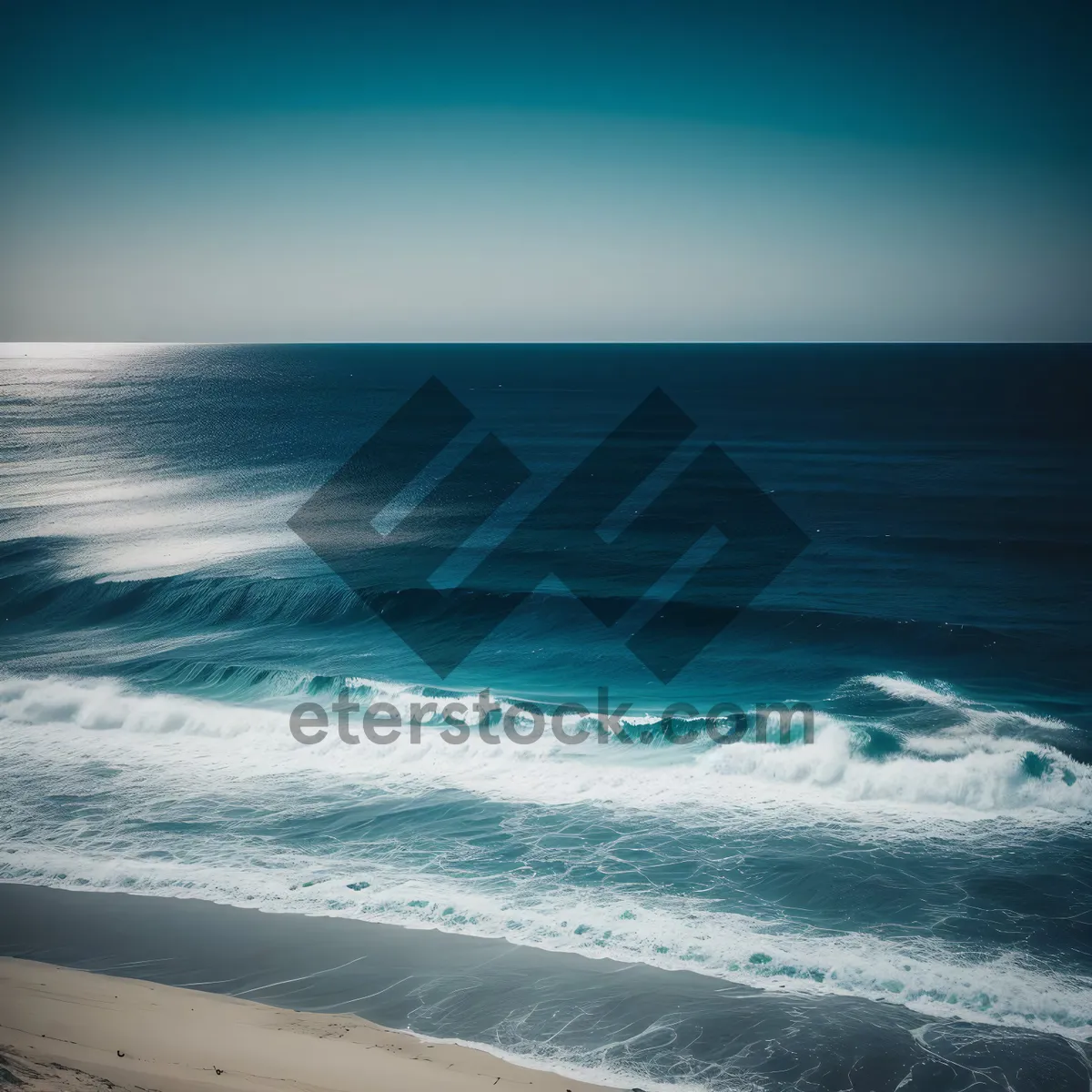Picture of Turquoise Horizon: Serene Summer Beachscape