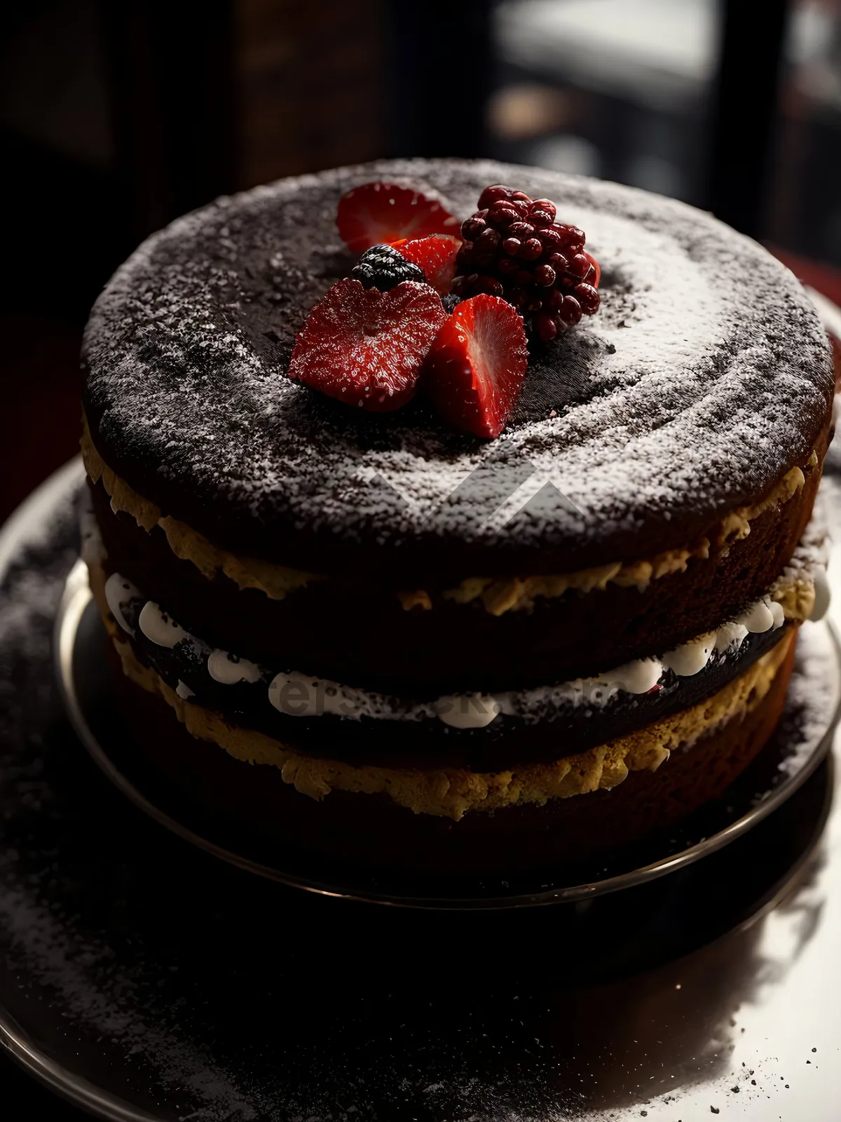 Picture of Delicious Fruit Cream Cake"

or

"Fresh Gourmet Chocolate Pastry