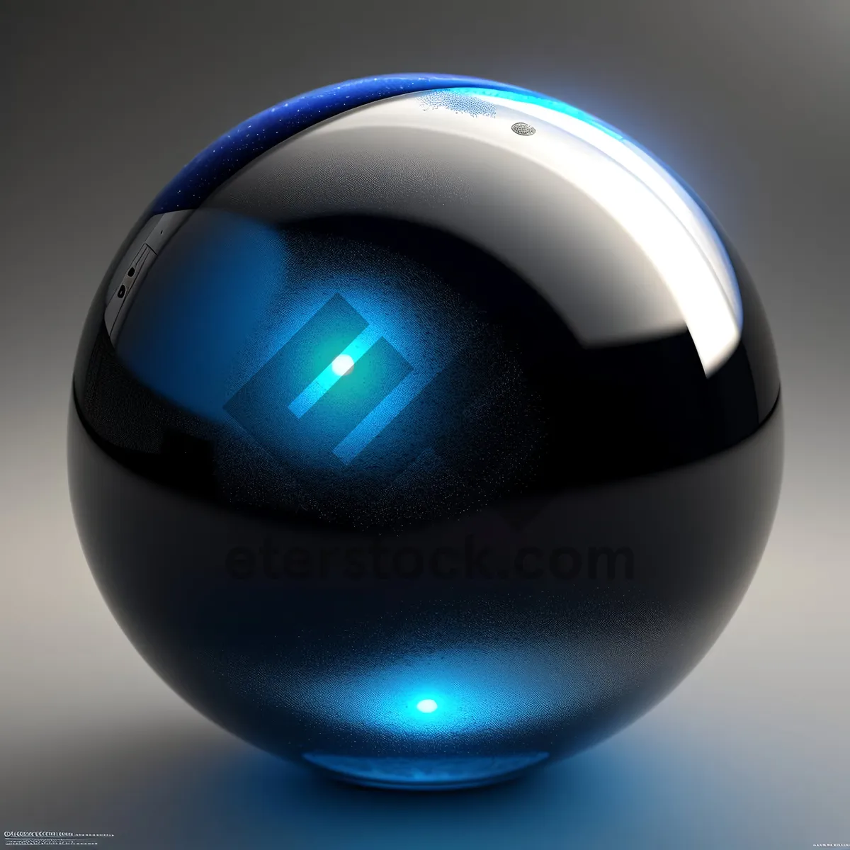 Picture of Shiny Glass Trackball Mouse Design