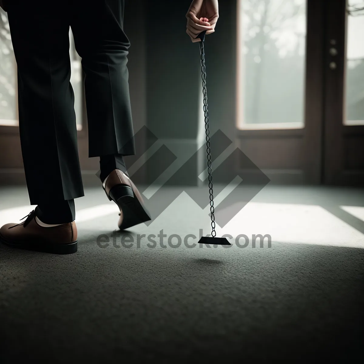 Picture of Modern Businessman with Lamp in Office