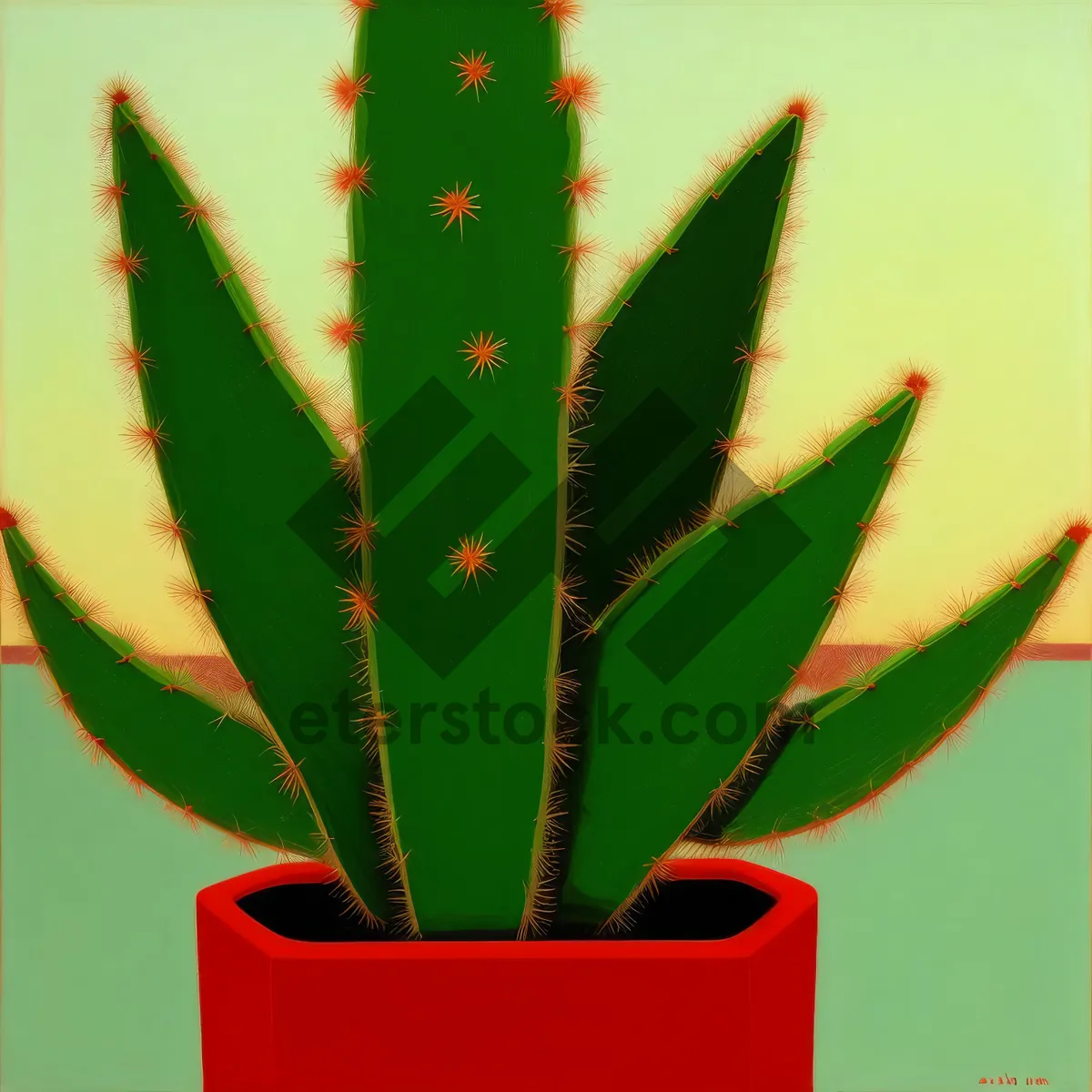 Picture of Vibrant Spring Garden Aloe Succulent Plant