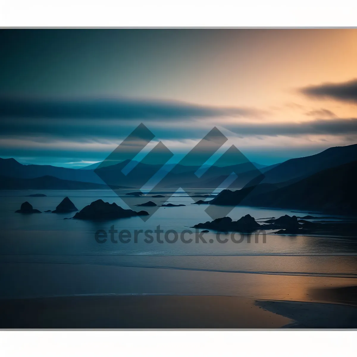 Picture of Golden Horizon over Ocean Beach