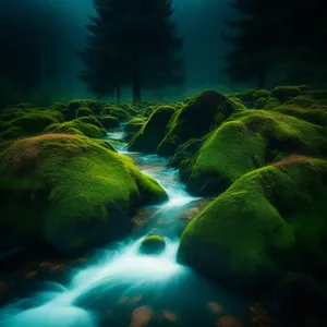 Underwater Reef in Tropical Marine Environment