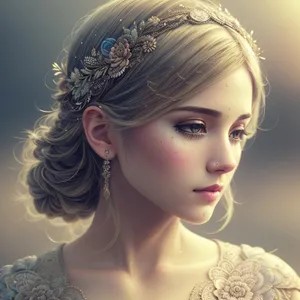 Exquisite Beauty: Sensual Doll with Crown Jewels