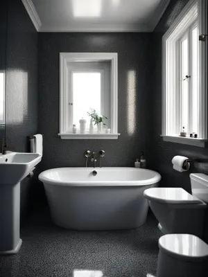 Modern Luxury Bathroom with Elegant Design