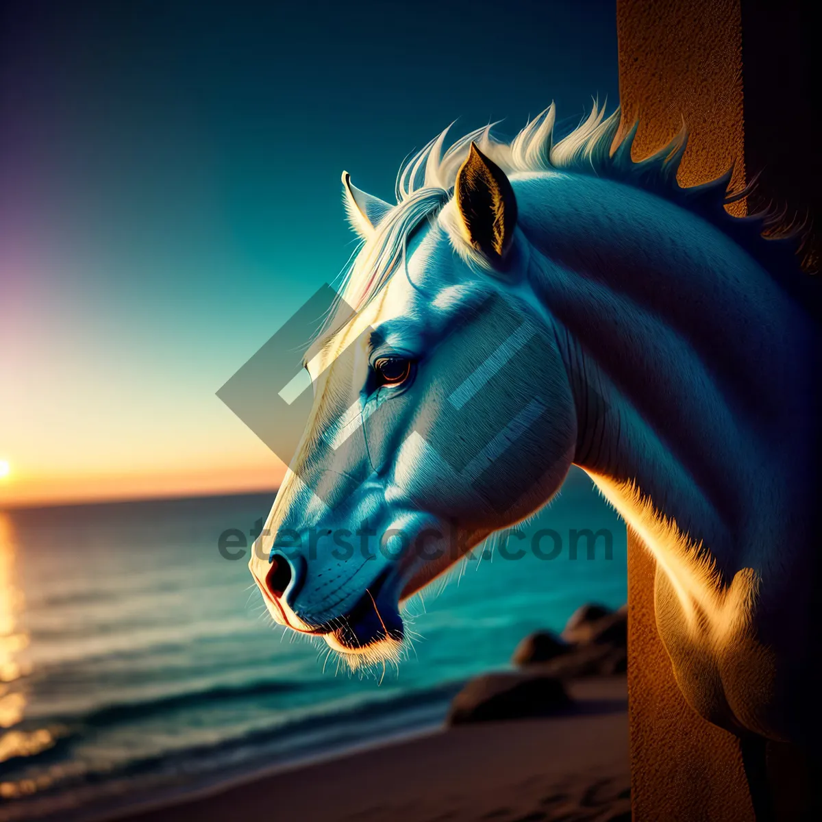 Picture of Magnificent Horse Head Portrait