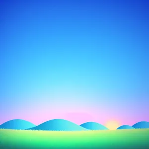 Vibrant Summer Sky Landscape Wallpaper Design