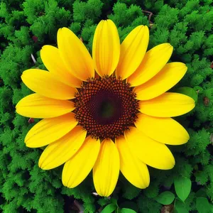 Vibrant Sunflower Blooming in Sunny Field