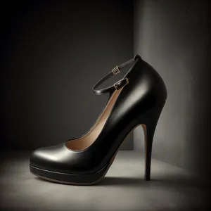 Elegant Black Leather Men's Classic Shoe