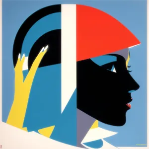 Abstract flag symbol design icon