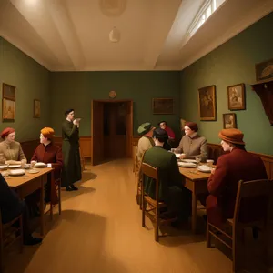 Modern Luxury Restaurant Interior Design with Wood Furniture