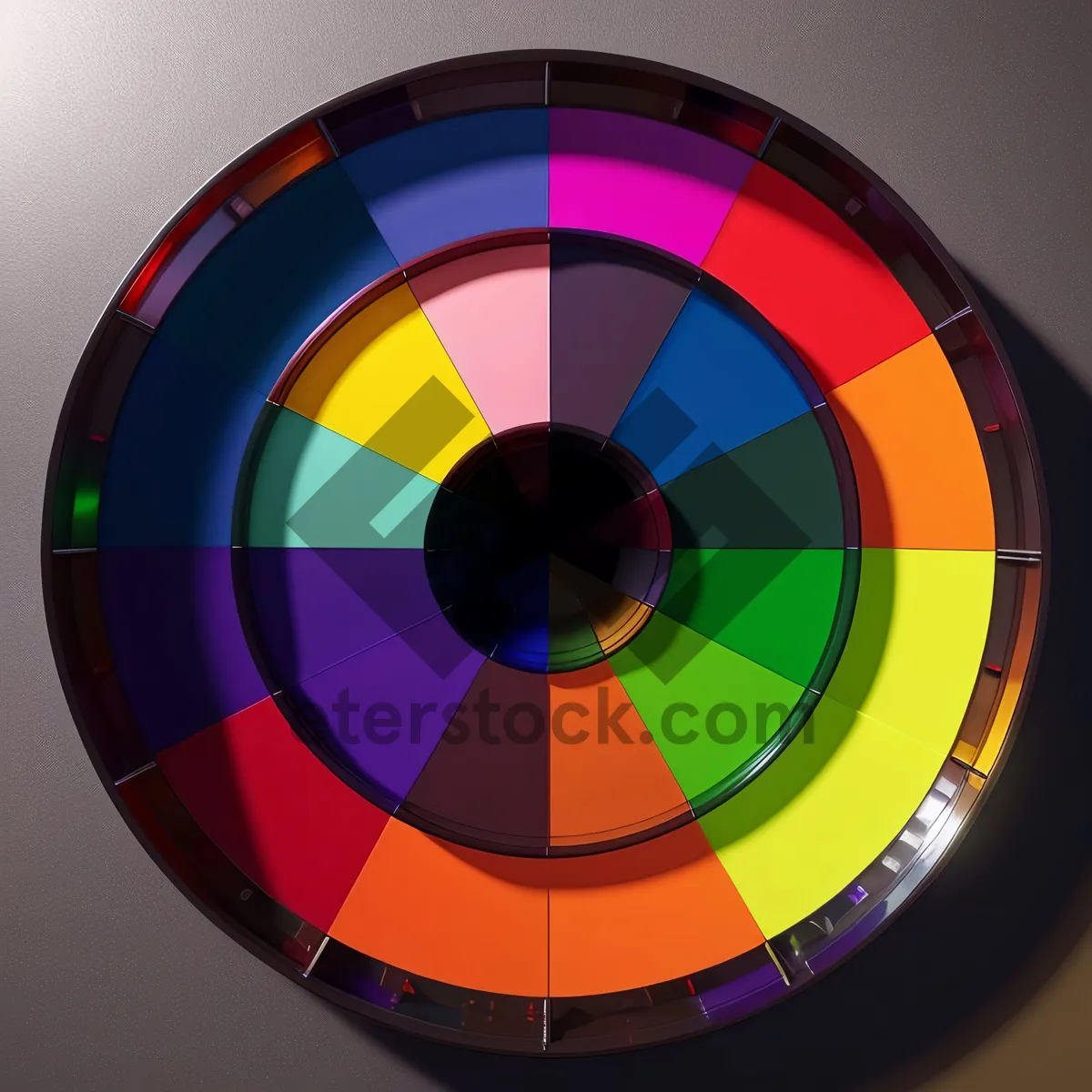 Picture of Colorful Reflection of Data on Compact Disk
