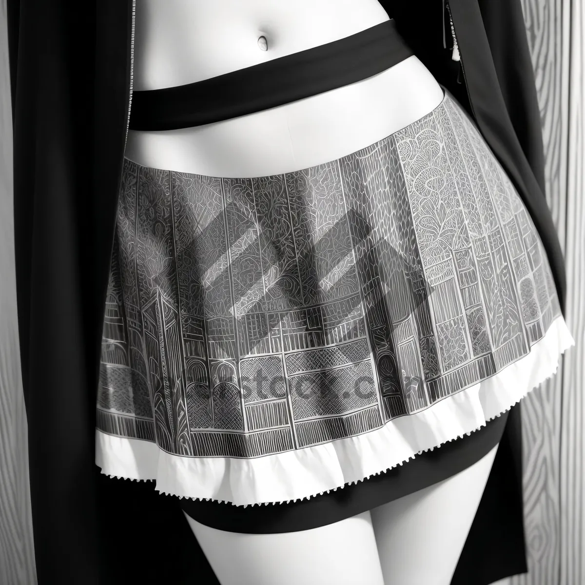 Picture of Seductive Mini Skirt Fashion: Alluring Garment for Stylish Adults