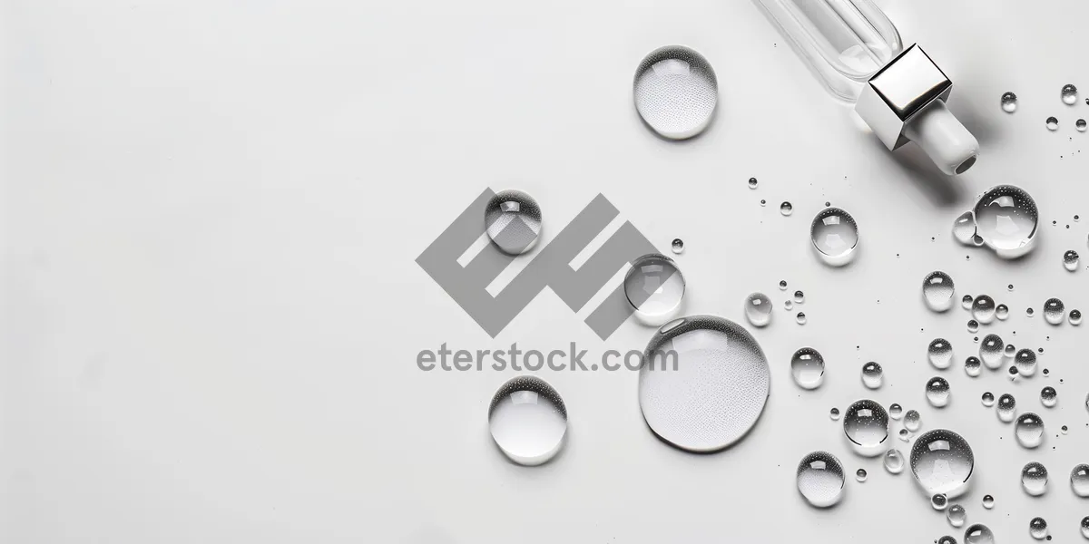 Picture of Shiny circle pattern design with bubbles and seal