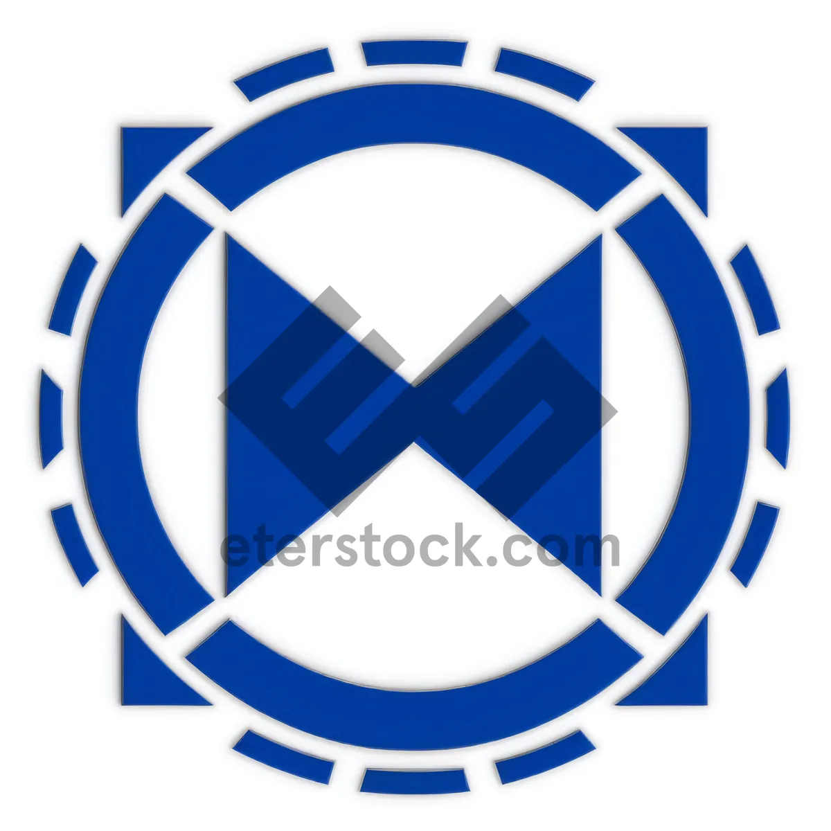 Heraldic Symbol in Circular Graphic Design