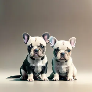 Endearing Bulldog Puppy: Cute and Wrinkled Canine Companion