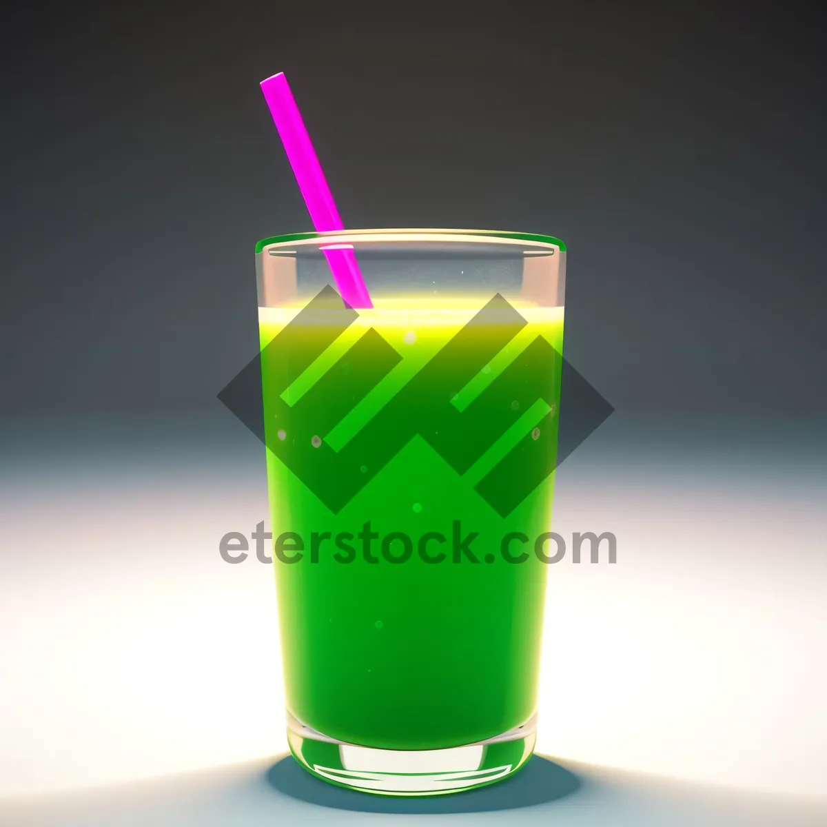 Picture of Refreshing Fruit Juice in Glass with Ice