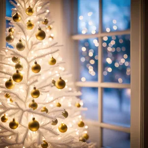 Holiday Tree Decoration Illustration