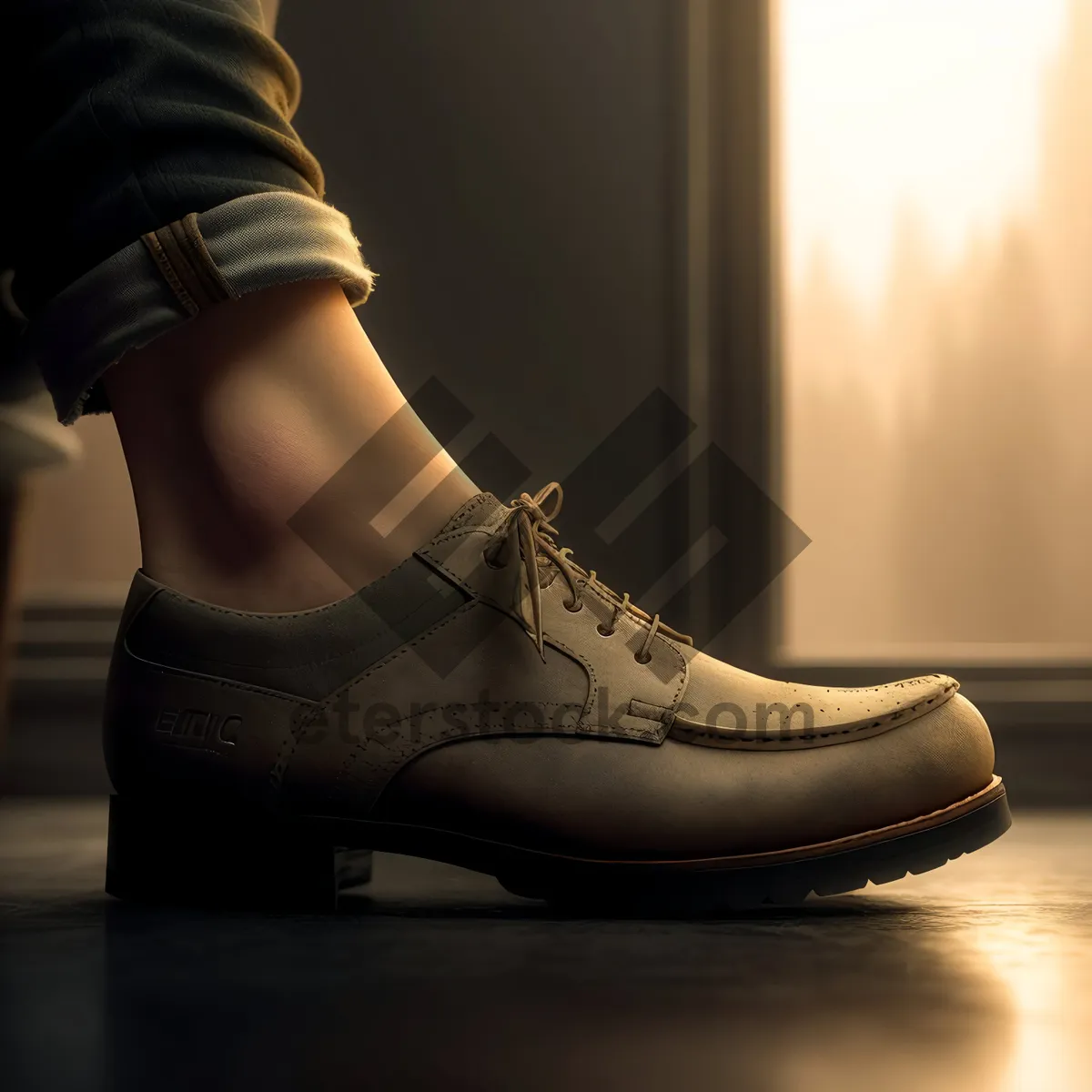 Picture of Classic Leather Lace-Up Men's Boots