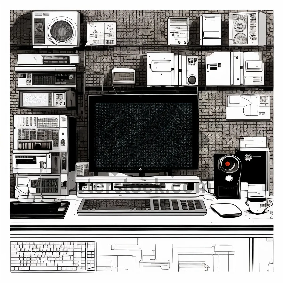 Picture of Digital sound recorder industry equipment with memory capabilities