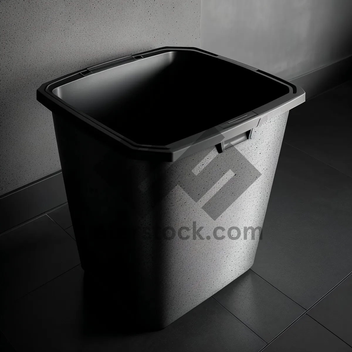 Picture of Plastic Recycling Bin: Empty Trash Container